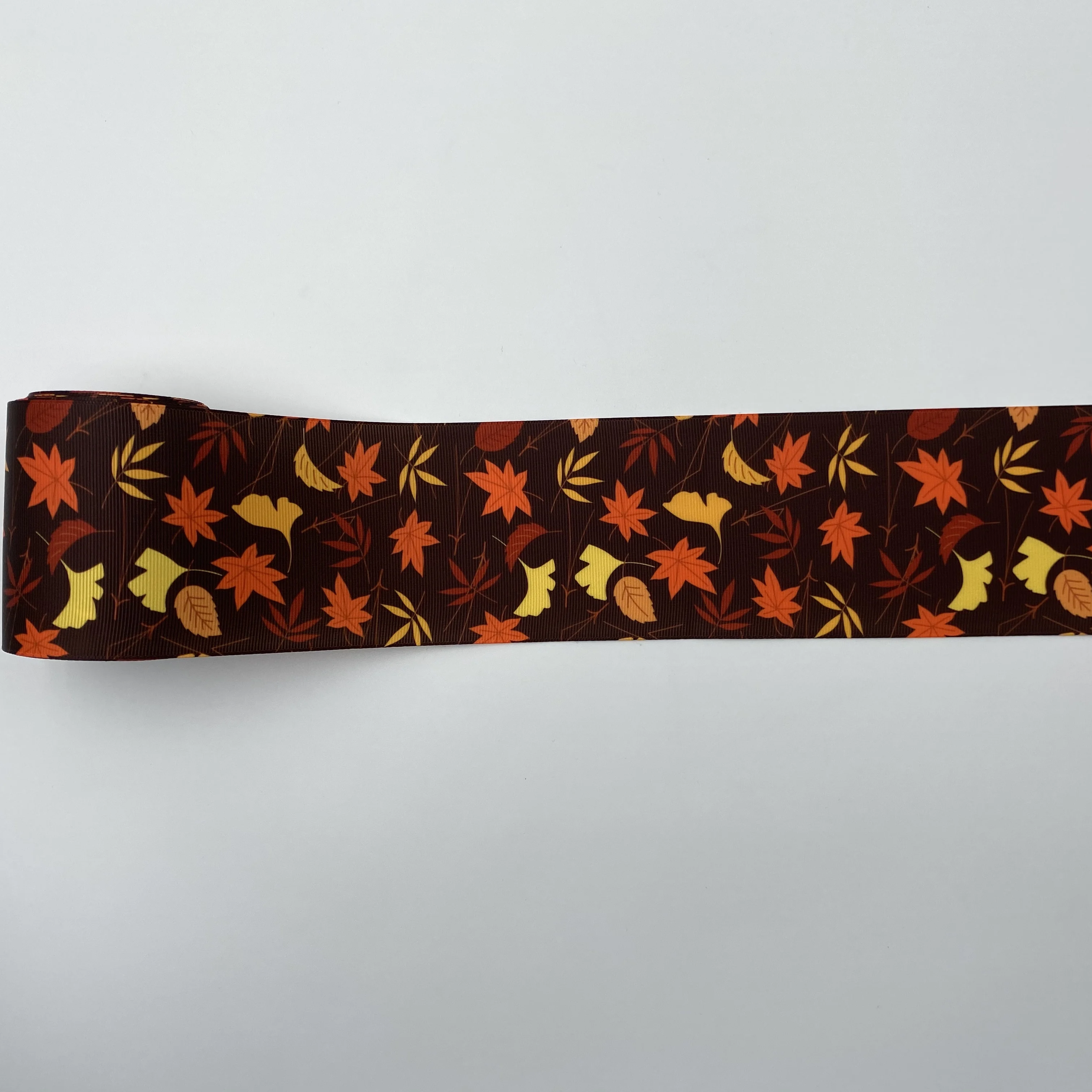 3 &quotОсенняя лента с принтом в виде листьев для украшения дома платья бантом волос