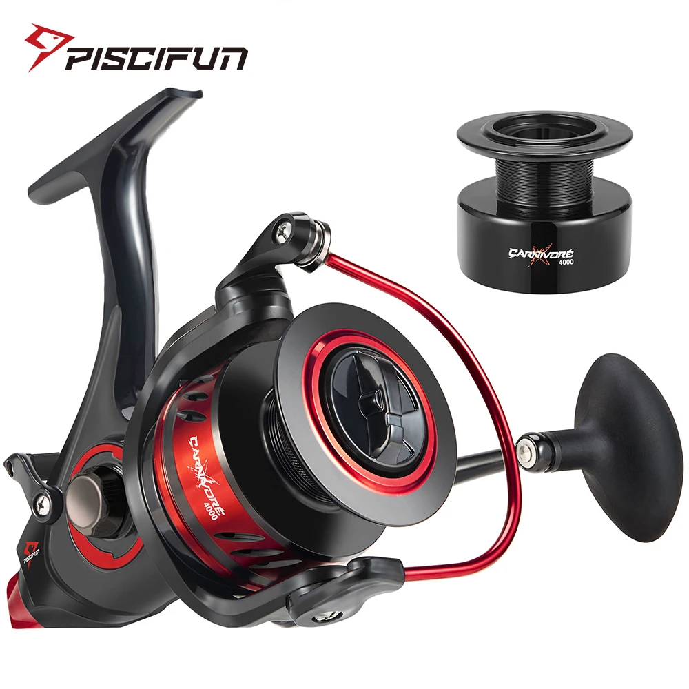 US $49.83 Piscifun Carnivore X Baitfeeder Spinning Reel 12KG Drag with Extra Spool Shielded Stainless Fresh Salt Water Fishing Reel