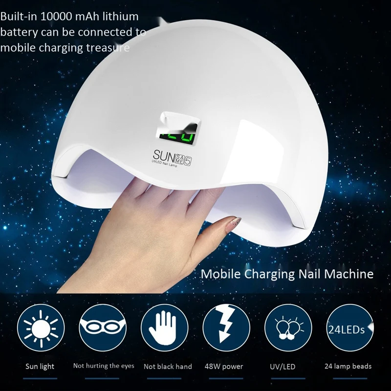 New 48W LED Light Nail Dryer Manicure Tool Infrared Sensor Cured Nail Gel Dryer Light Nail Art Equipment