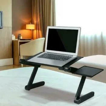 

Adjustable Laptop Folding Desk Table Tray Bed Mouse Holder with Fans for Home New Arrival