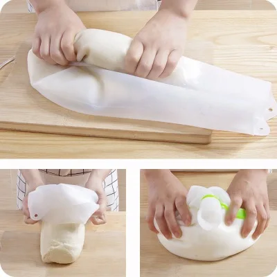 Edible Silicone Dough Processing Preservation Bag Kneading Dough Bag Kneading Noodle Non-stick Noodle Bag Cooking Pastry Tools
