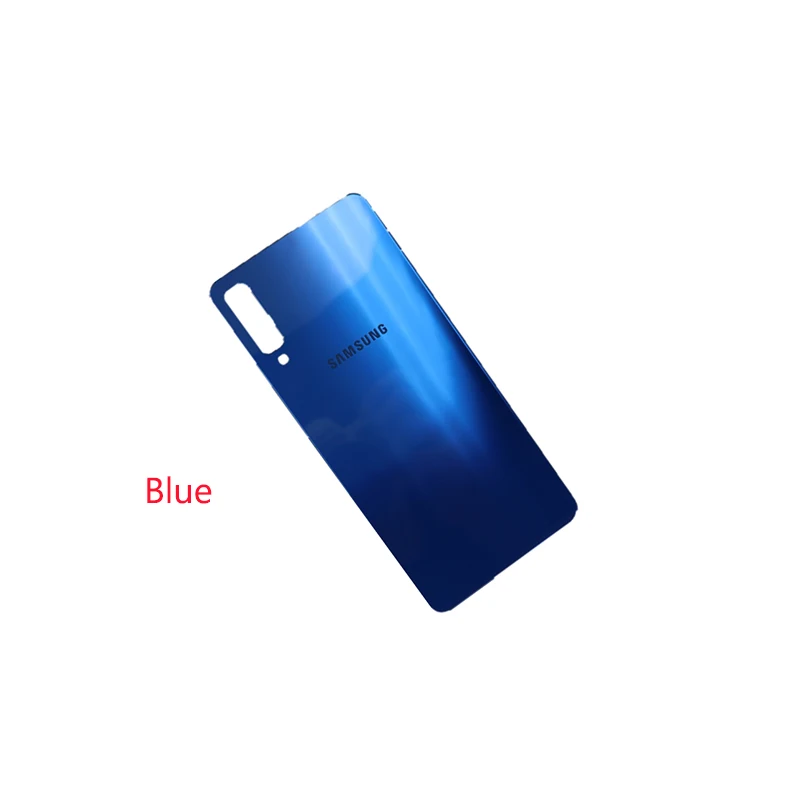 samsung Galaxy A7, A750, A750F, задняя крышка, чехол для батареи, задняя крышка корпуса, 3D стеклянная крышка, замена, Galaxy A750 - Цвет: Blue