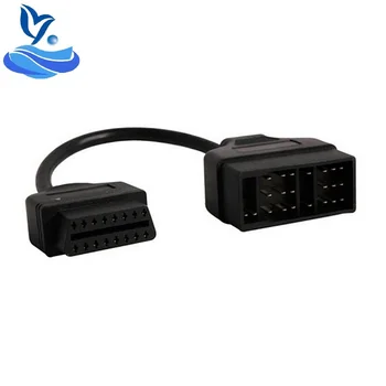 

22Pin to OBDII 16Pin Female Connector Adapter Cable DLC Lead 22 Pin Female to OBD2 16 Pin