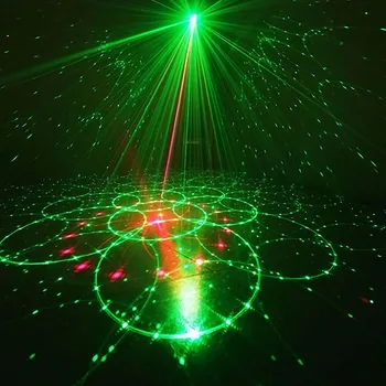 

LED Laser Projector Light Remote Control DJ Bar Dance Party Multi-functional Practical Durable Classic Stage Effect Lamp