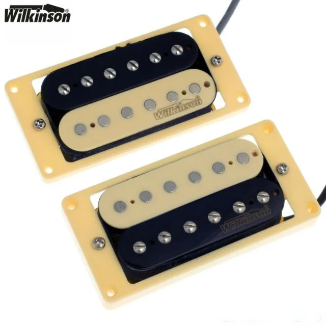 Zebra Wilkinson Humbucker Пикап шеи и мост 4C звукосниматель для гитары Комплект Зебра/черный - Цвет: Zebra