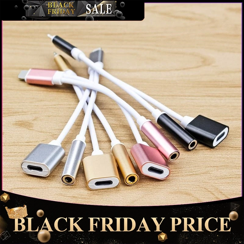 

2 in1 For iPhone7 Apple Audio Frequency Transfer Line for Apple Interface Change 3.5mm for Apple Headset Transfer Head r20