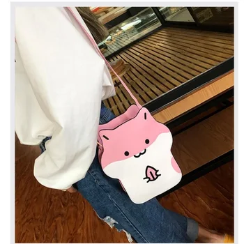 

Cute Hamster Bag Cartoon LovelyHamster Printing Lady Purse Shoulder Bags For Women Girls Casual Crossbody Bag