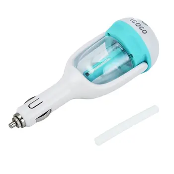 

ICOCO Mini Portable Car Aromatherapy Charger Humidifier Aroma Essential Oil Diffuser Fresh Purification 180 Degree Rotation 2017