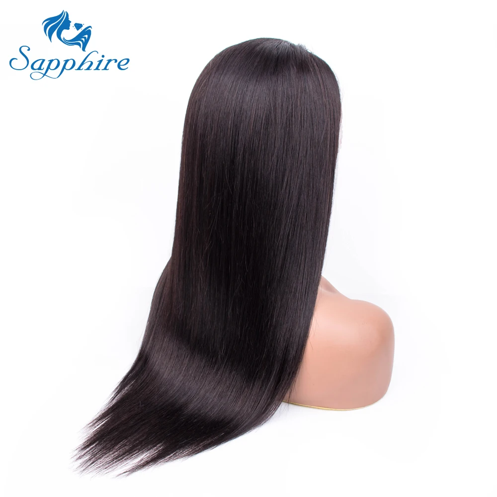 Сапфировые кружевные парики 13*4, фронтальные человеческие волосы, парики для женщин, предварительно выщипанные перуанские прямые фронтальные парики с детскими волосами