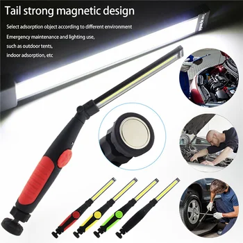 

Multifunction COB LED Slim Work Light Lamp Flashlight Rechargeable USB Charge