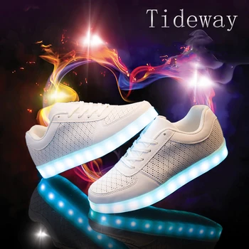 

Vulcanized Shoes Luminous Sneakers USB Charging Built-in Led Couple Shoes Men and Women Glowing Tennis Glowing Shoes