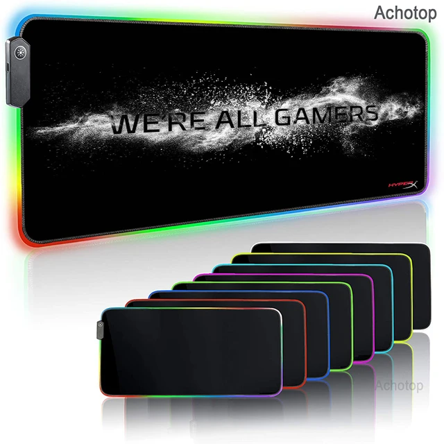 HyperX RGB Gaming Mouse Pad LED Soft Extra Extended Large Mousepad Gamer Anti-Slip Rubber Base XL PC Computer Keyboard Mouse Mat 11