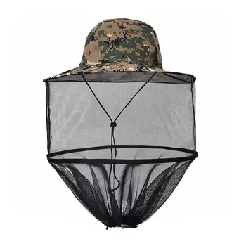 

2020 Outdoor Fishing Hat Cap Anti Mosquito Insect Net Hat Bug Mesh Head Net Face Protector for Hiking Travel Beekeeping tools