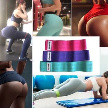 

Neutral Booties With Hip Ring Resistance Bands Legs Thighs Hips Non-slip Squats With Gym Yoga Exercise