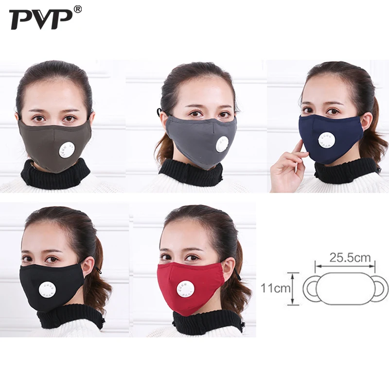1PCS Anti Pollution Mask Dust Respirator Washable Reusable Masks Cotton Unisex Mouth Muffle for Allergy/Asthma/Travel/ Cycling