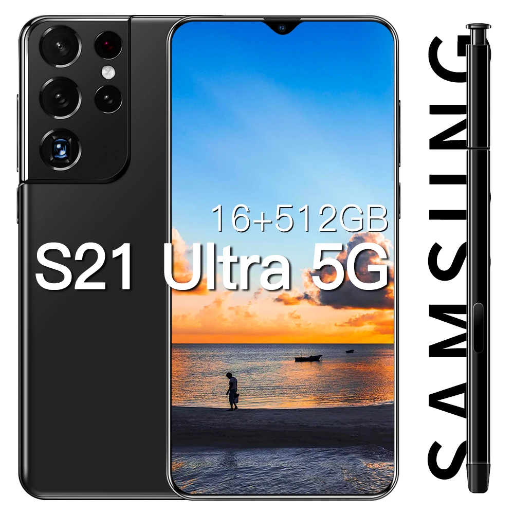 SANSUMG GALAX S21 Ultra 5G Smartphone Newest 6.7Inch HD Screen S21 Ultra Global Version Mobile Phone Snapdragon888 Cellphone
