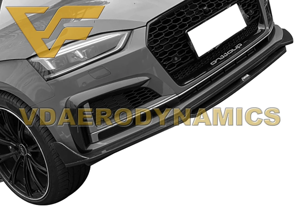 Подходит для 12-16 17-19 Audi A5 S5 A5 с Sline VAD-K из углеродного волокна передний губной разветвитель Бампер Комплект-2 стиля на выбор