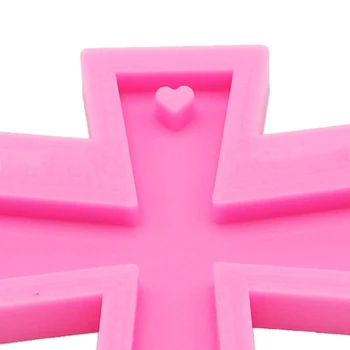 

Crystal Epoxy Resin Mold Keychain Pendant Casting Silicone Mould DIY Crafts Tool X5QD