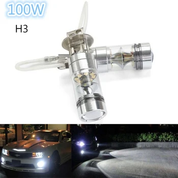 

2Pcs H3 LED Fog Light 100W Super Bright Projector Car Driving DRL Bulb White