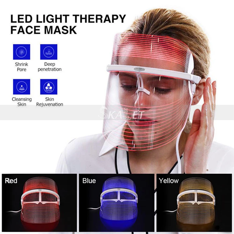 

Factory Price 3 Color LED Light Therapy Face Mask Machine for Skin Rejuvenation Acne Treatment Wrinkle Removal SPA