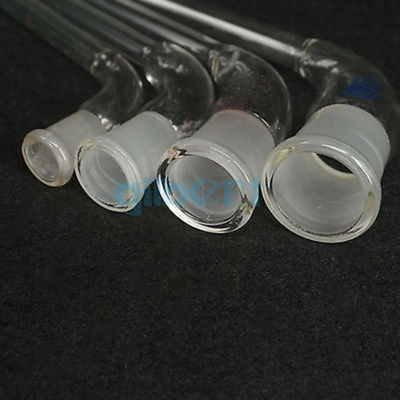 Joint Distilling Glass Adapter 105 Degree Bend Straight Tube Labware 14/23 19/26 24/29 29/32 lab glass supplies lab glass adapter