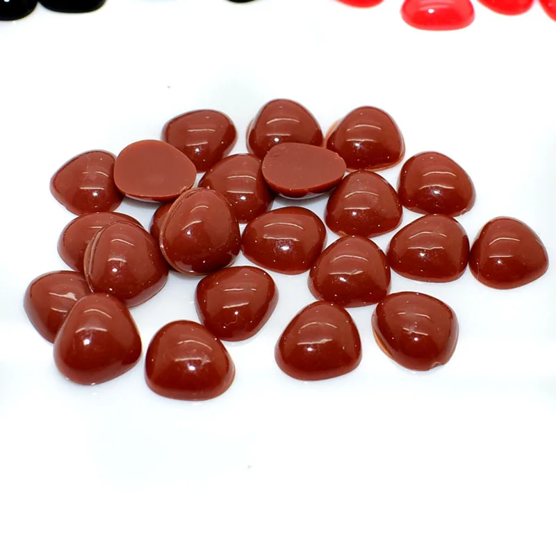 100pcs 10x11mmTriangle Flat Black Eyes and nose for Dolls Making Toys Teddy Bear Amigurumi Making Scrapbooking Dolls Accessories