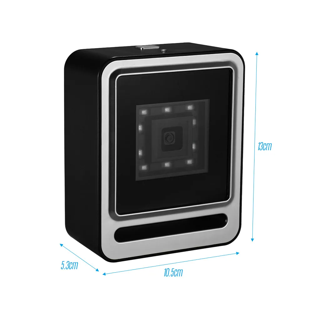 Aibecy Hands-free USB проводной 1D 2D QR сканер баркодера Настольный многонаправленный считыватель штрих-кодов для супермаркет, розничная торговля