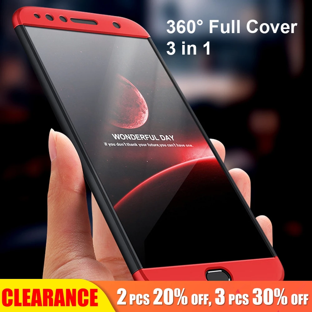 

[Clearance] For Motorola G5 Plus 3 In 1Full Back 360 Cover Case For Motorola G6 New Luxury Matte Shockproof Protection Case
