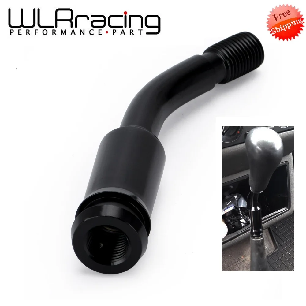 Aluminum Black Car Gear Shifter Stick Lever 5 Inch Bend Extension For