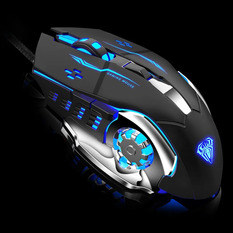 AULA S20 светодиодный макро игровая мышь Pro Проводная для ПК ноутбука
