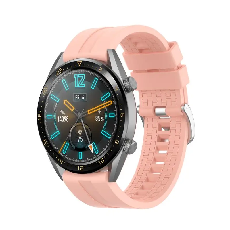 Official Silicone Strap Applicable To Huawei Watch Bracelect GT Watch Band Solid Color Smart Wristband Accessories Replacement