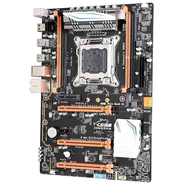 JINGSHa X79 P3 Motherboard LGa 2011-V2 4 Channel 64GB DDR3 ECC RAM NVME M.2 USB3.0 SATA3.0 PCI-E3.0 Supports Intel Xeon V1 V2