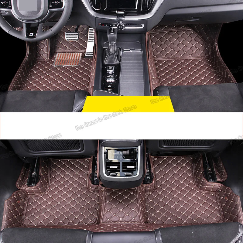 Кожаные автомобильные коврики Lsrtw2017 для Volvo Xc60 2017 2018 2019 2020 2021 коврик аксессуары