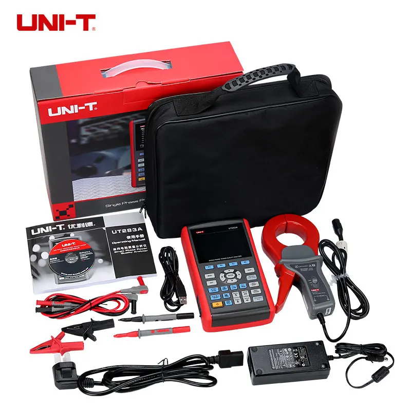 UNI-T-UT283A-True-RMS-Single-Phase-Power-Quality-Analyzer-Energy-Meter-0-9999MWh-USB-Interface