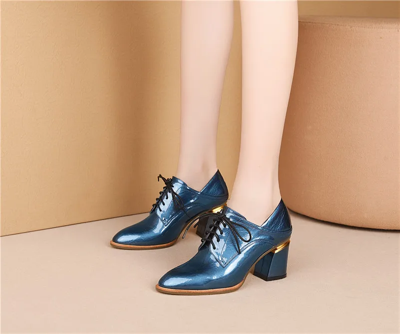 FEDONAS/Новинка; женские туфли из натуральной кожи на высоком каблуке для вечеринки и свадьбы; женские пикантные туфли-лодочки на квадратном каблуке для выпускного вечера; женская элегантная обувь