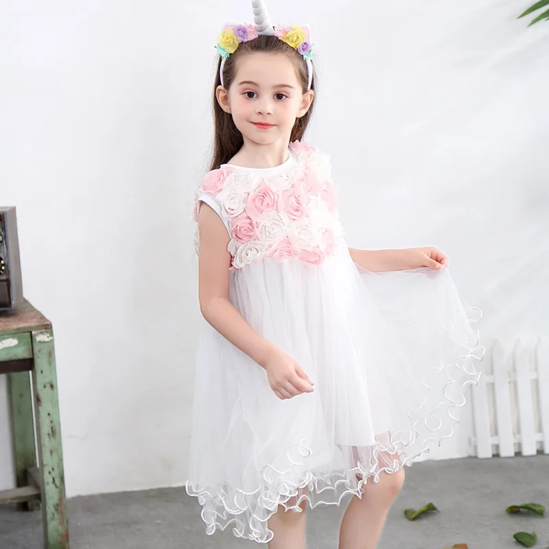

Summer Girls Dress 2020 Children Princess Dress Party Floral Prom Gown Kids Dresses for Girls 3-10 Years Summer Girls Clothes