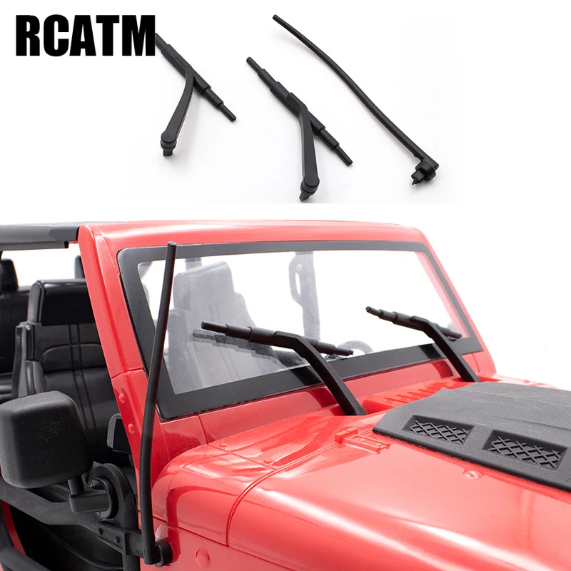 

3PCs Model Car Simulation Wiper Antenna For 1/10 RC Crawler Car TRX4 Axial SCX10 Jeep Wrangler Body Car Shell DIY Modification