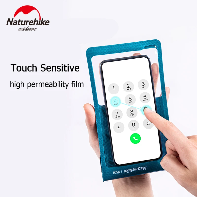 Naturehike IPX8 Mobile Phone TPU Waterproof Bag Portable Telephone Beach Swimming Bag Membrane Diving Underwater Phone Case