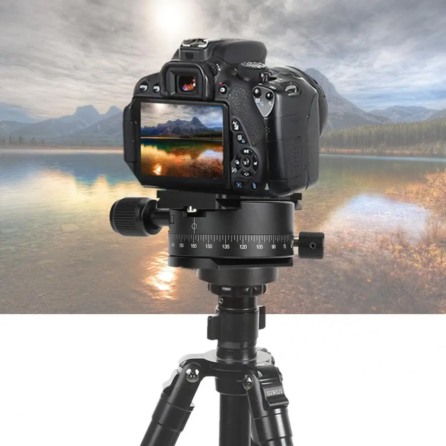 X64 вращение на 360 градусов Paranomic головка БЫСТРОРАЗЪЕМНАЯ пластина для SLR камеры штатив шаровая Головка