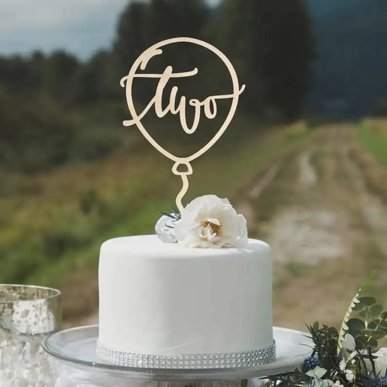 2-е украшение для именинного торта второй день рождения мальчика 2-й девушки.