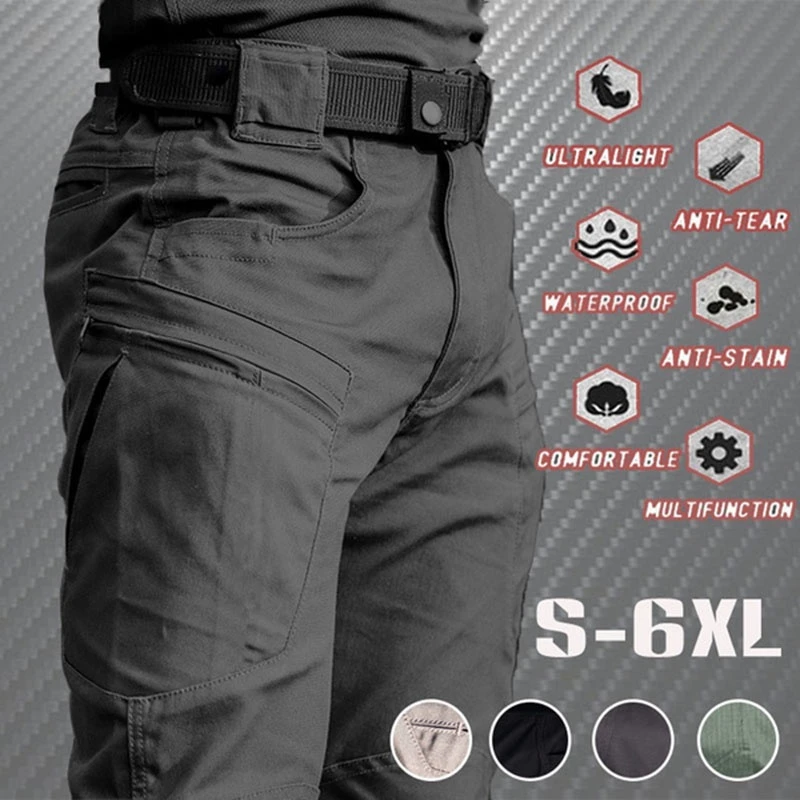 best business casual pants Men's Urban Lightweight Tactical Pant Summer Breathable Casual Army Military Long Trousers Male Waterproof Quick Dry Cargo Pants casual dress pants