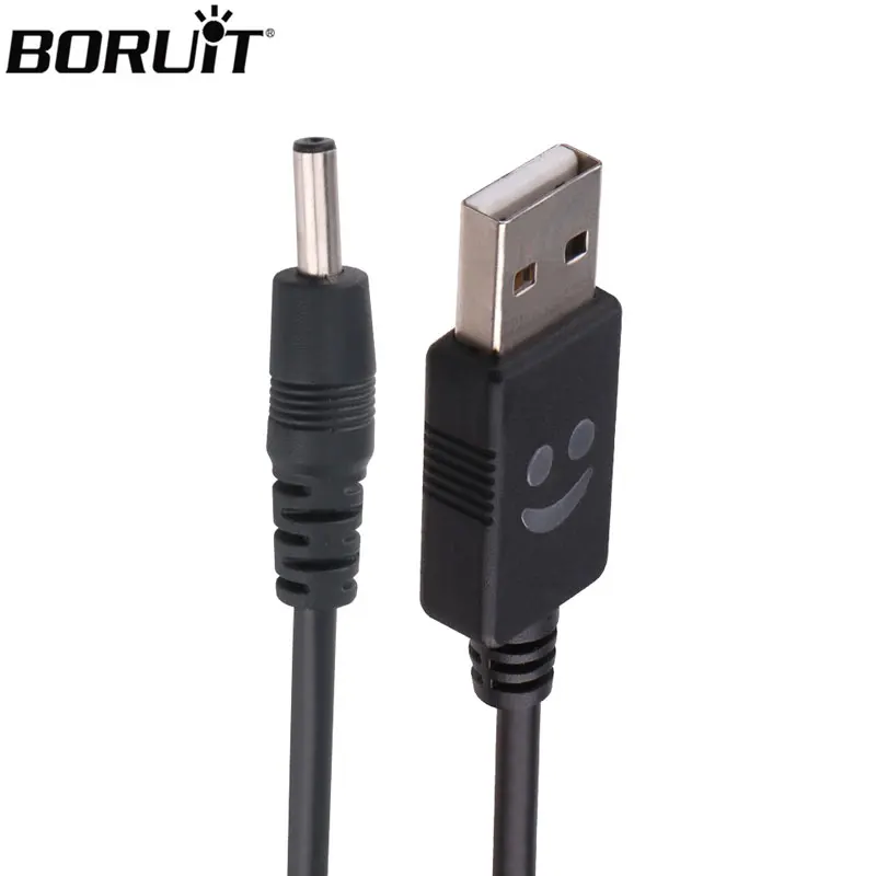 BORUiT USB на 3 5 мм В DC Jack кабель питания зарядное устройство для светодиодный