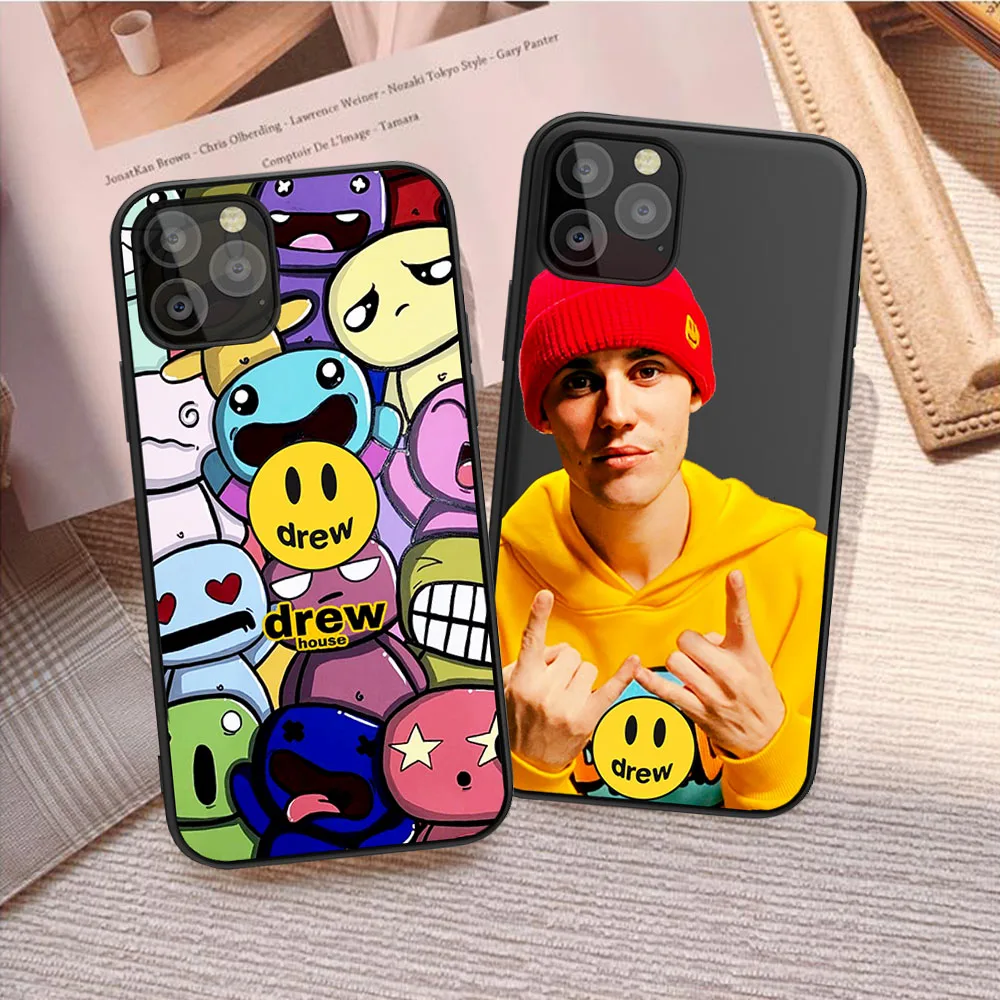 

Fashion brand Justin Bieber drew house Case For iPhone XR 10 11 Pro max 8 7 6 6S Plus X XS Max 5 5S SE Soft TPU cover case