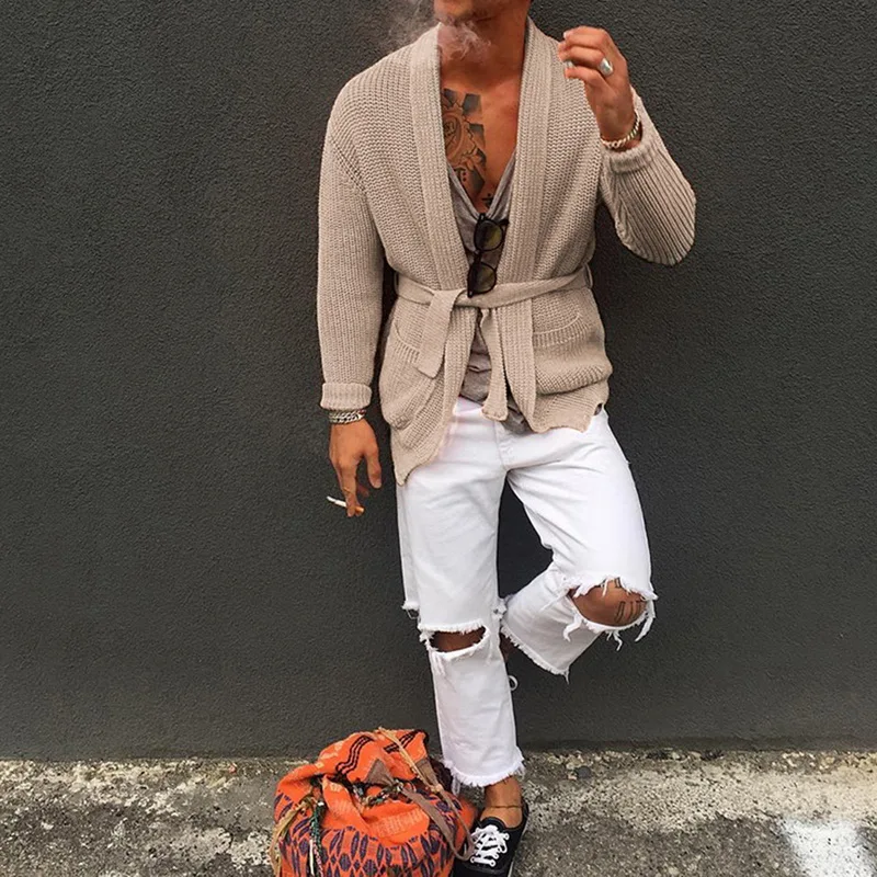 WENYUJH Winter Autumn Men Long Sleeve Sweater Cardigan Mens Coat Casual Solid Color Cardigan Male Pull Homme Hiver 2019 New WENYUJH Winter Autumn Men Long Sleeve Sweater Cardigan Mens Coat Casual Solid Color Cardigan Male Pull Homme Hiver 2019 New