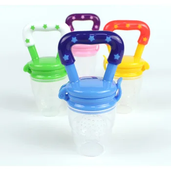 

Silicone Baby Food Feeder With Pacifier Clip Teether Holder Nipple Soother Fruits Food Infant Pacifier Silicone Teething Toys