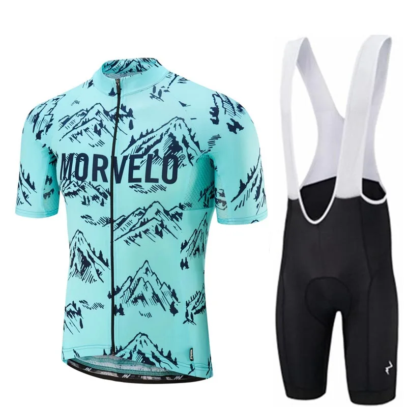 Morvelo pro велосипедной команды одежда велосипед Джерси быстросохнущая Велосипедный спорт; мужские летние велосипедной команды майки 9D велосипед Шорты набор