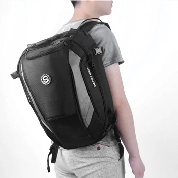 

Waterproof Motorcycle Rear Seat Storage Bag Pannier Backpack Shoulder Bag