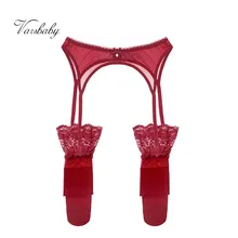 Varsbaby сексуальные цветочные кружева мода транспатент нижнее белье пряжа высокое качество подвязки+ чулки 2 шт. s m l xl XXL