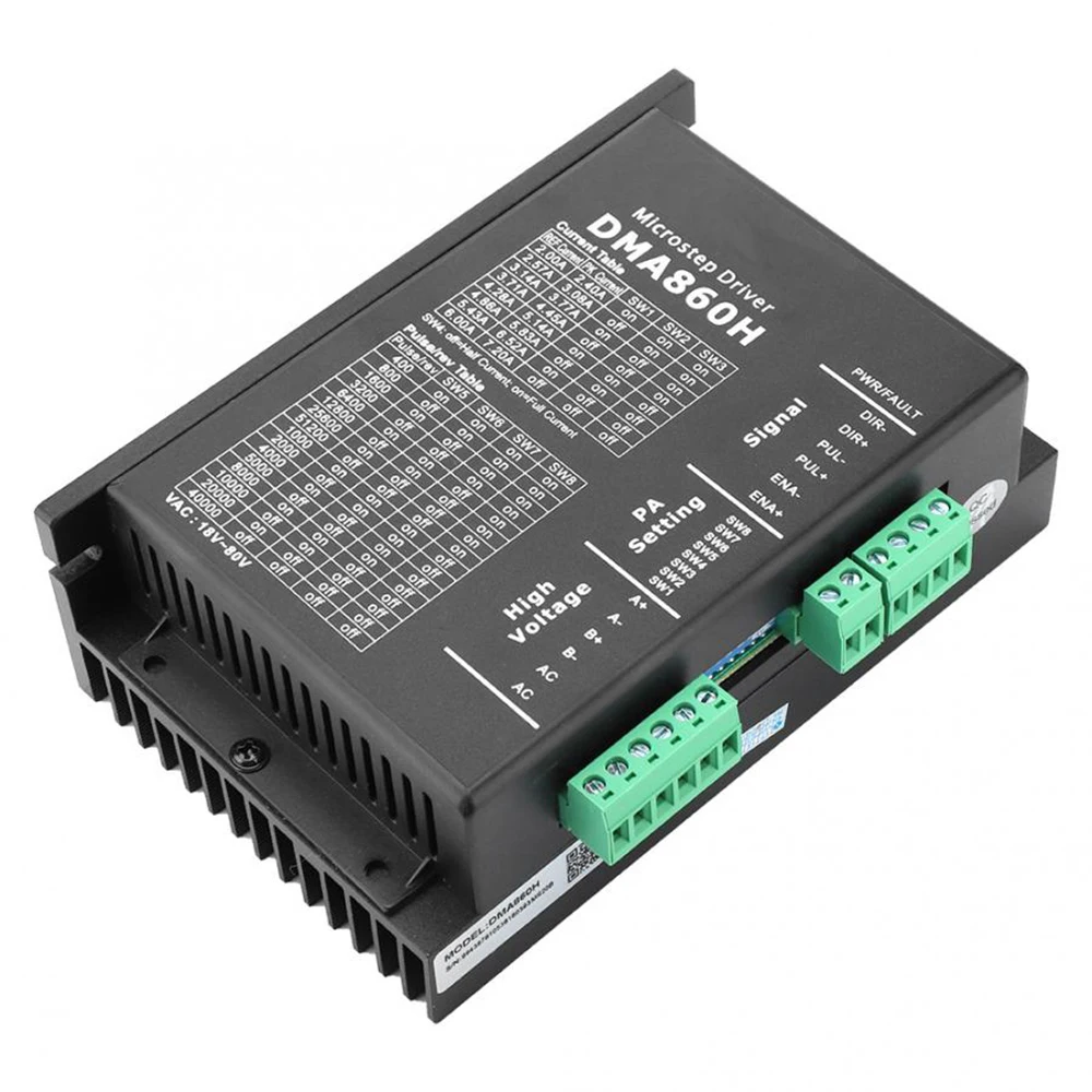 DMA860H драйвер шагового двигателя 2 фазный микрошагового DSP для Nema 34 42 5 4 |Драйвер
