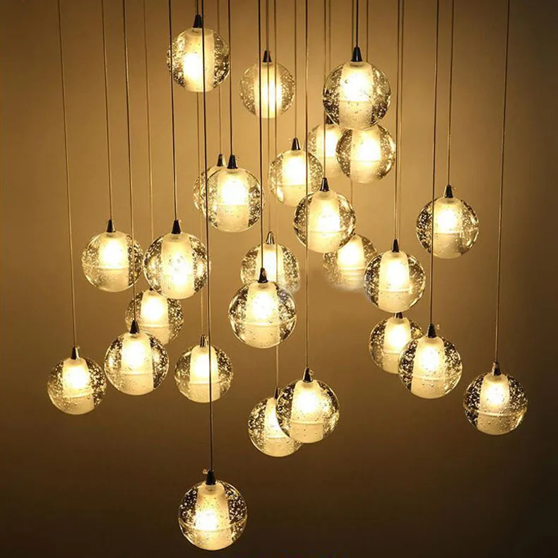 Modern Lamps lustre Lighting Led Pendant Creative Crystal Chandeliers With The Angel For Living Room Light pendant lights over island